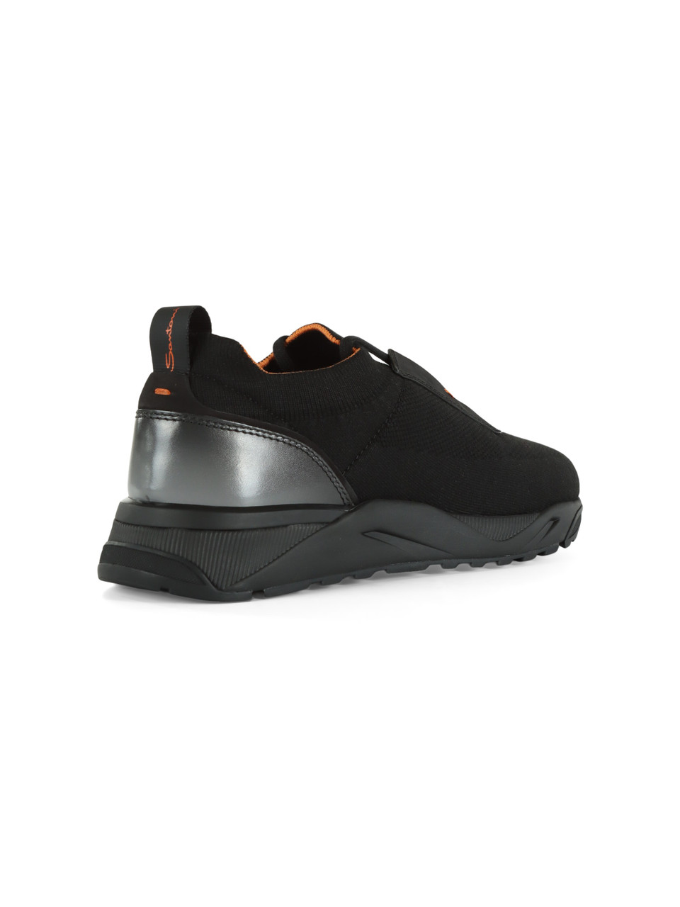 NERO | Sneakers in pelle e tessuto stretch