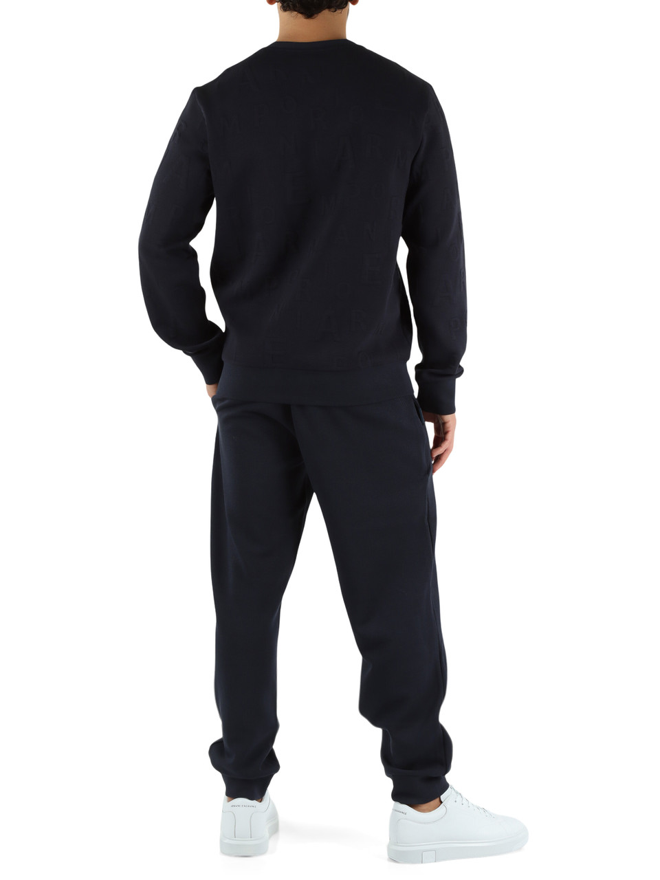 Dunkelblau | UNDERWEAR: Anzug aus Baumwollmischung bestehend aus Sweatshirt und Hose