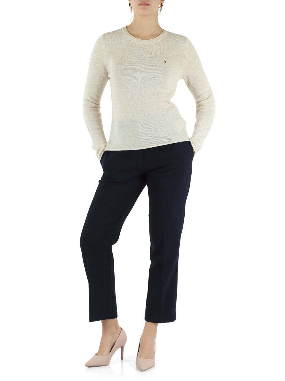 SAHNE | Rundhals-Pullover aus Merinowolle