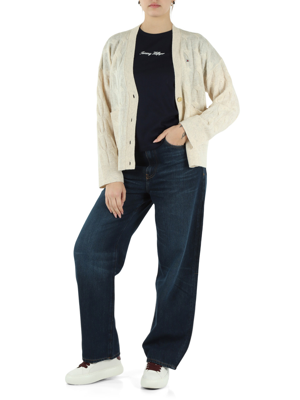 PANNA | Cardigan a trecce in lana