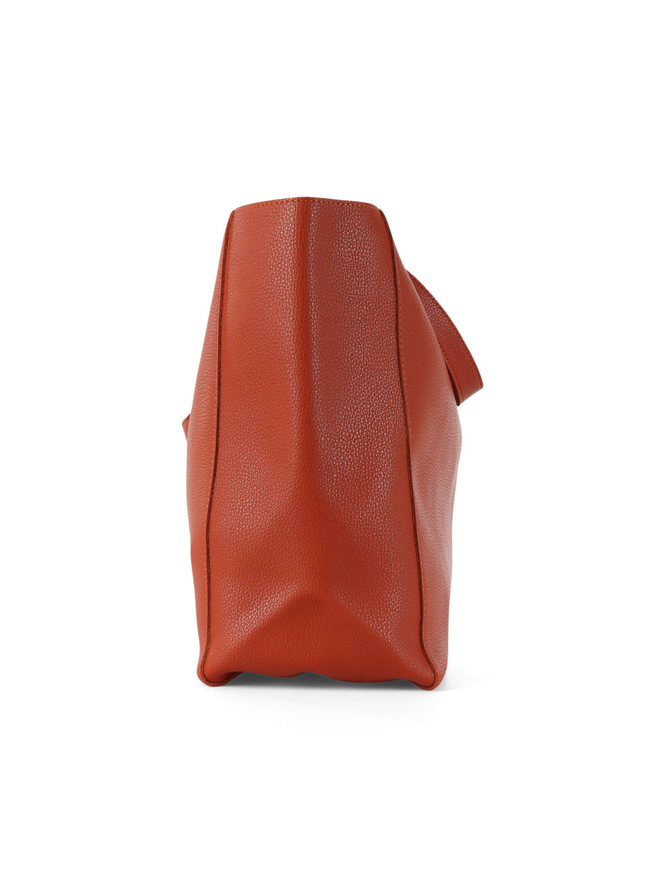 ARANCIONE | Borsa shopping effetto martellato con logo impresso