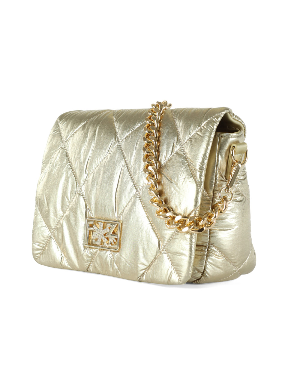 ORO | Borsa a tracolla trapuntata con placca logo