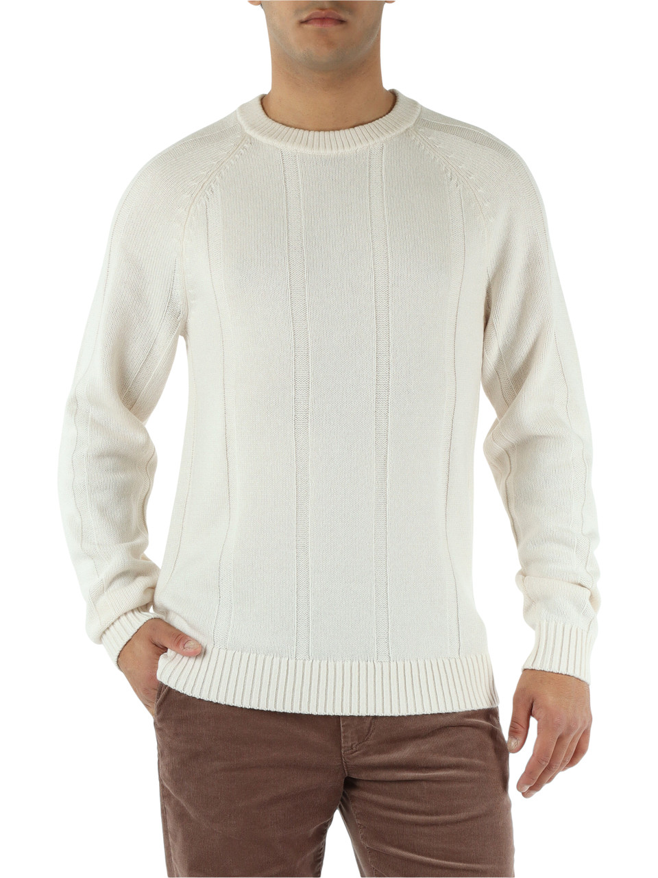 PANNA | Maglia girocollo in lana e lyocell