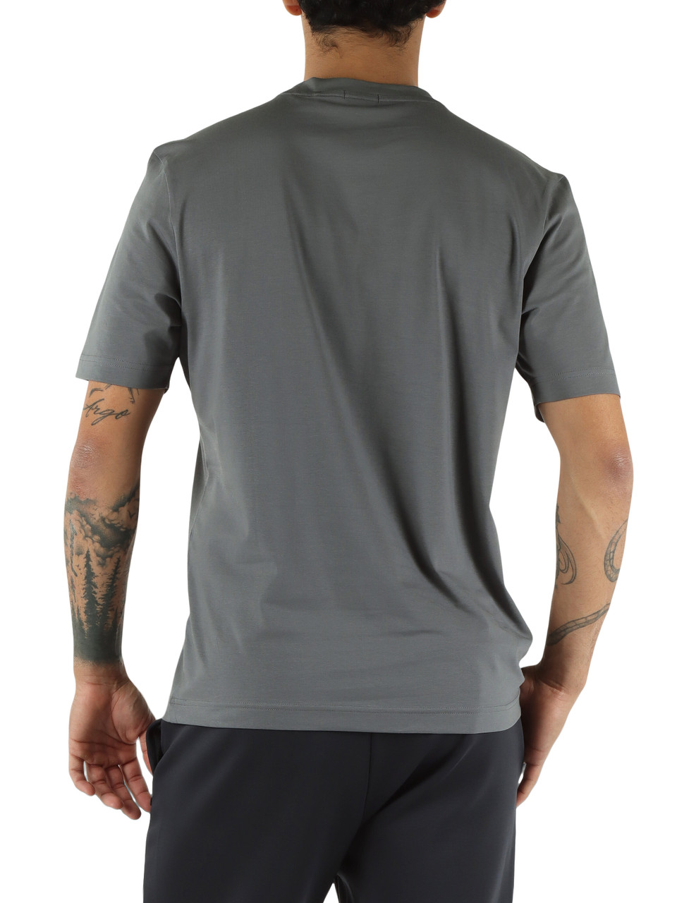 GRIGIO SCURO | T-shirt relaxed fit in cotone stretch