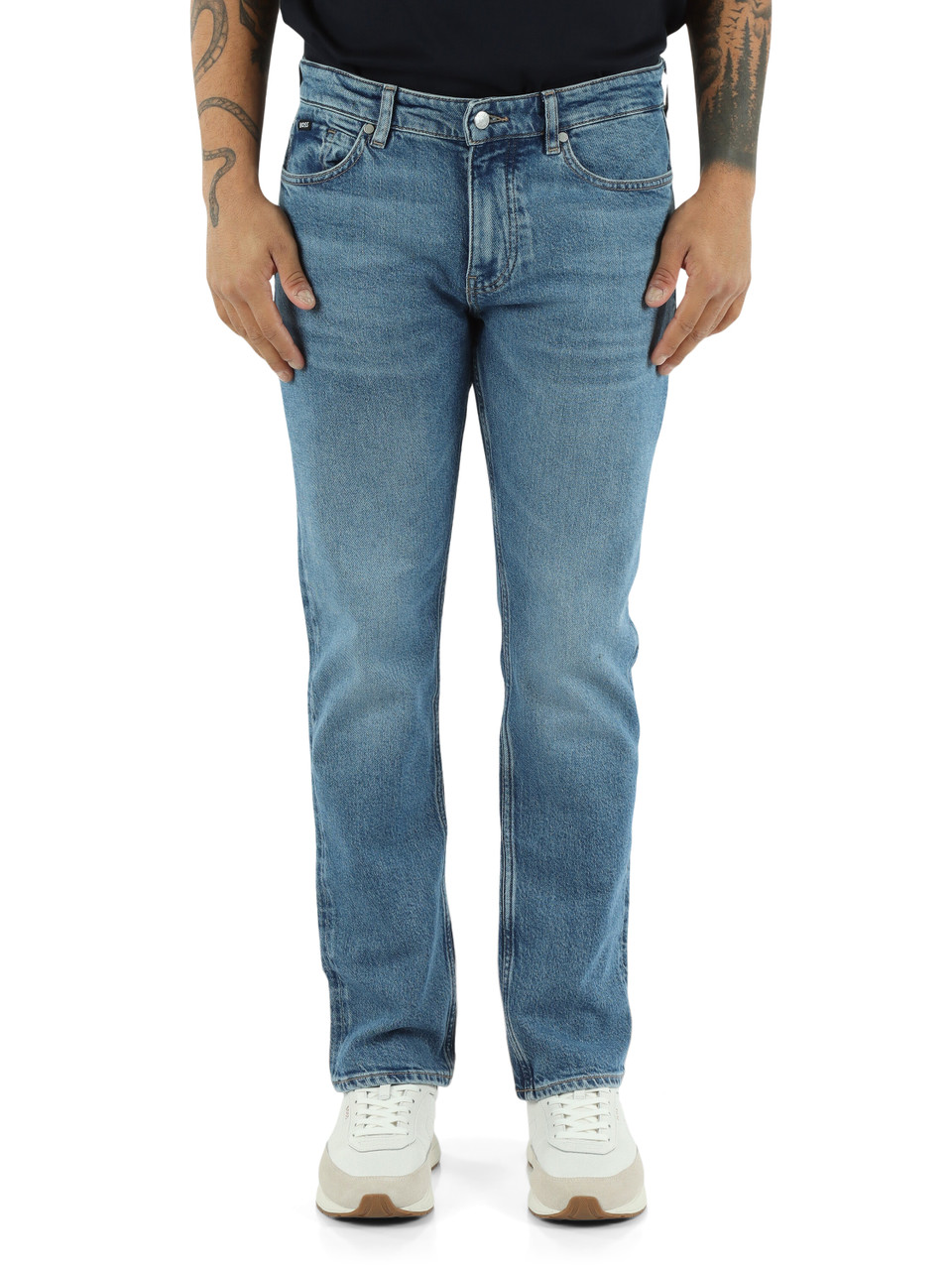 BLU CHIARO | Pantalone cinque tasche DELAWARE slim fit in cotone e lyocell