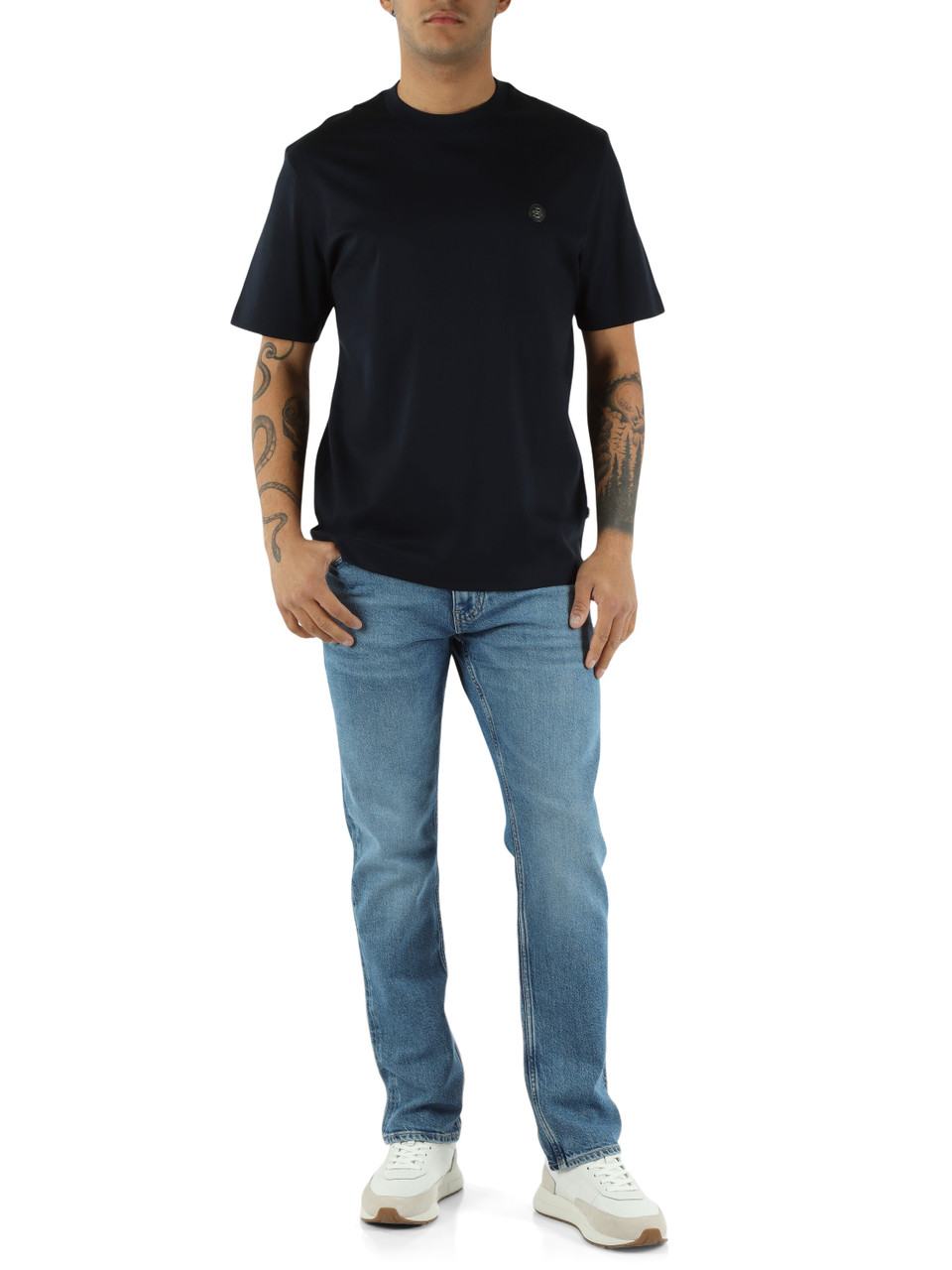 BLU CHIARO | Pantalone cinque tasche DELAWARE slim fit in cotone e lyocell