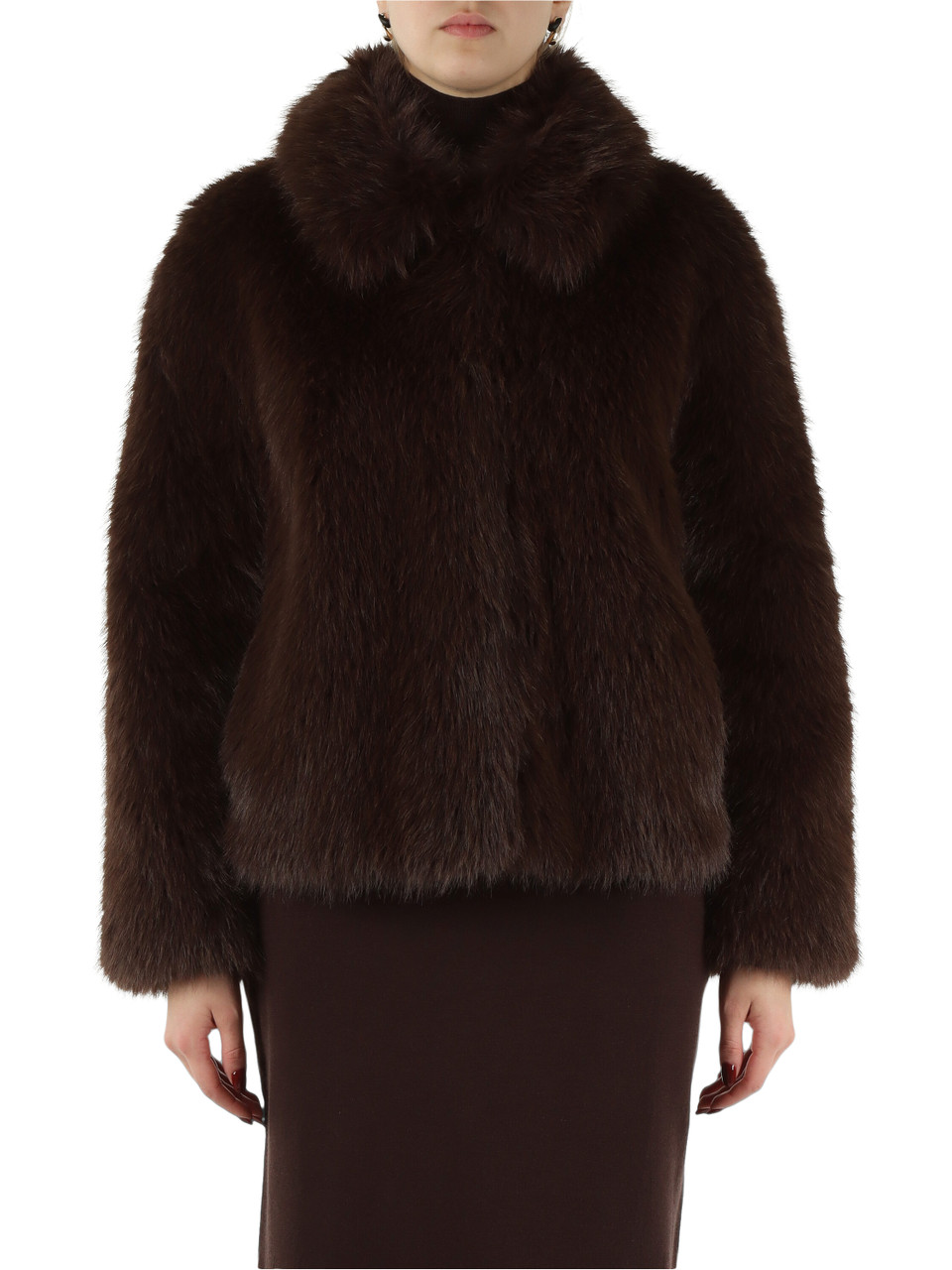 MARRONE | WEEKEND: Ecopelliccia corta BRENTA1234