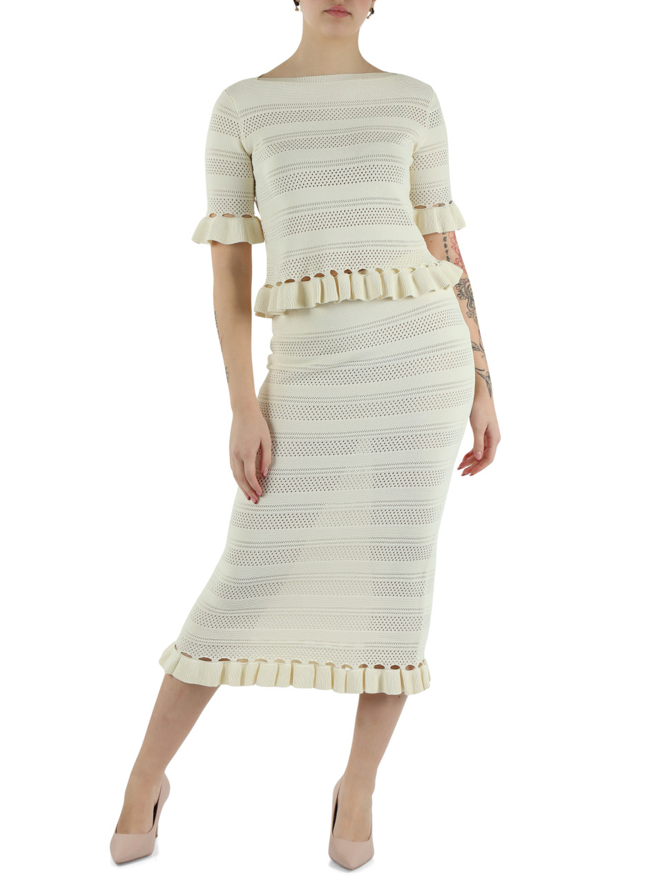 PANNA | Maglia maniche corte in misto viscosa