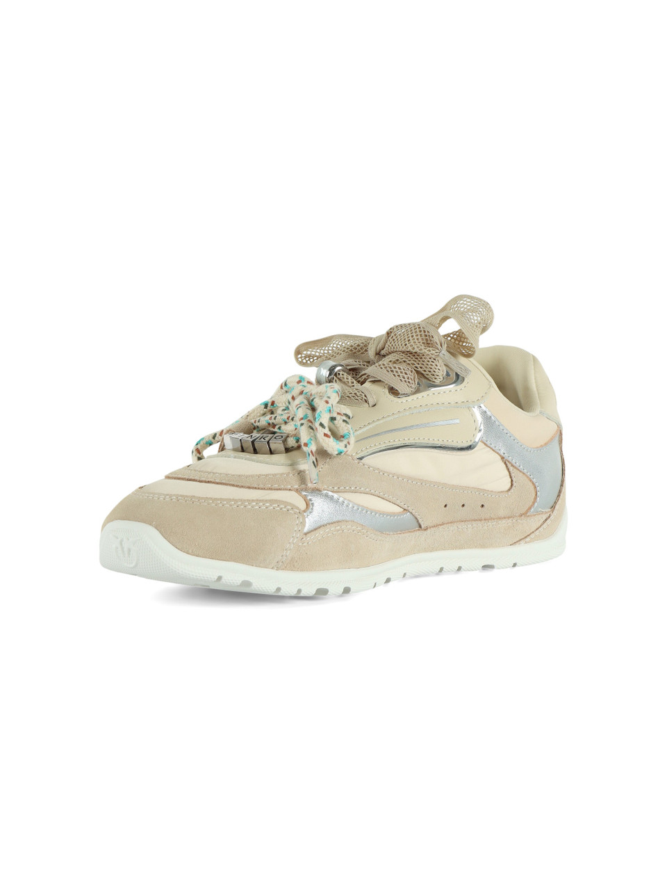 BEIGE | Sneakers in pelle e tessuto YULIA 01