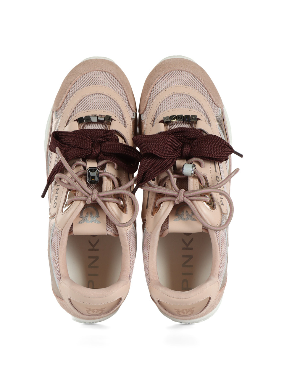 ROSA CHIARO | Sneakers in pelle e tessuto YULIA 01