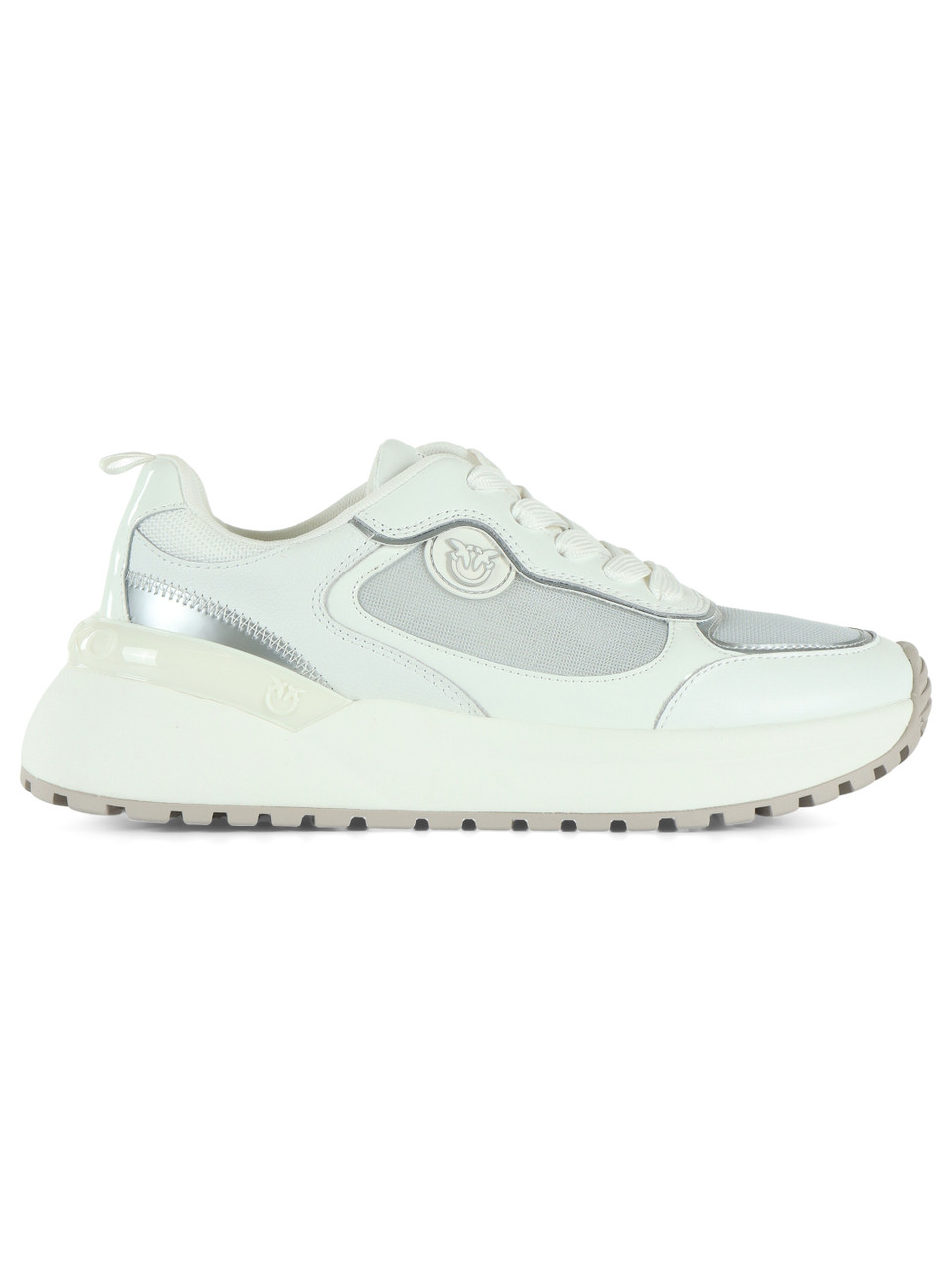 BIANCO | Sneakers in pelle e tessuto GEM 14