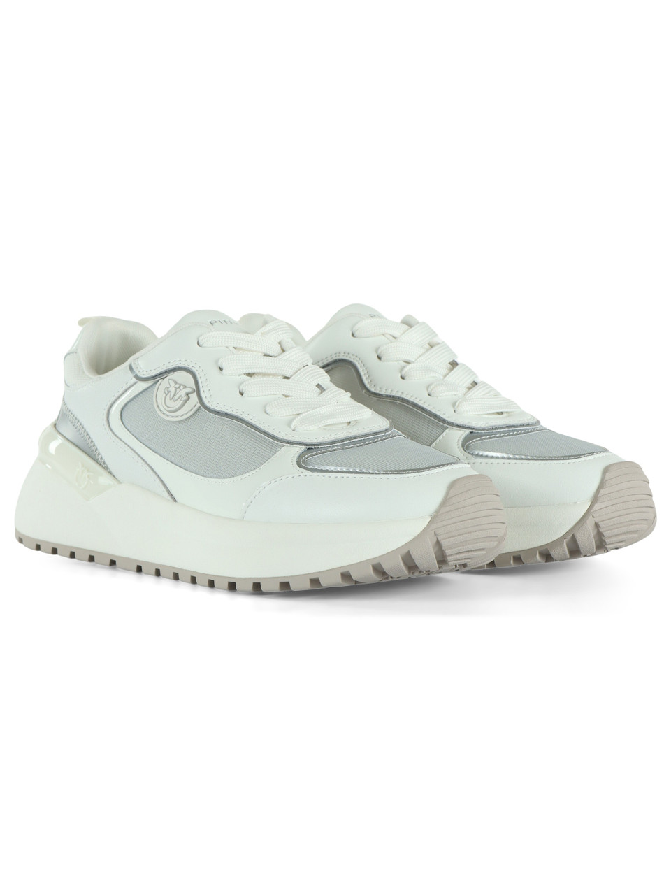 BIANCO | Sneakers in pelle e tessuto GEM 14
