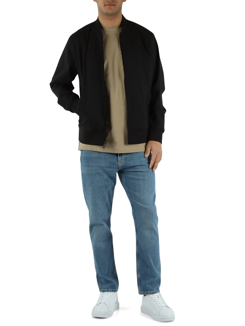 NERO | Bomber leggero in tessuto tecnico