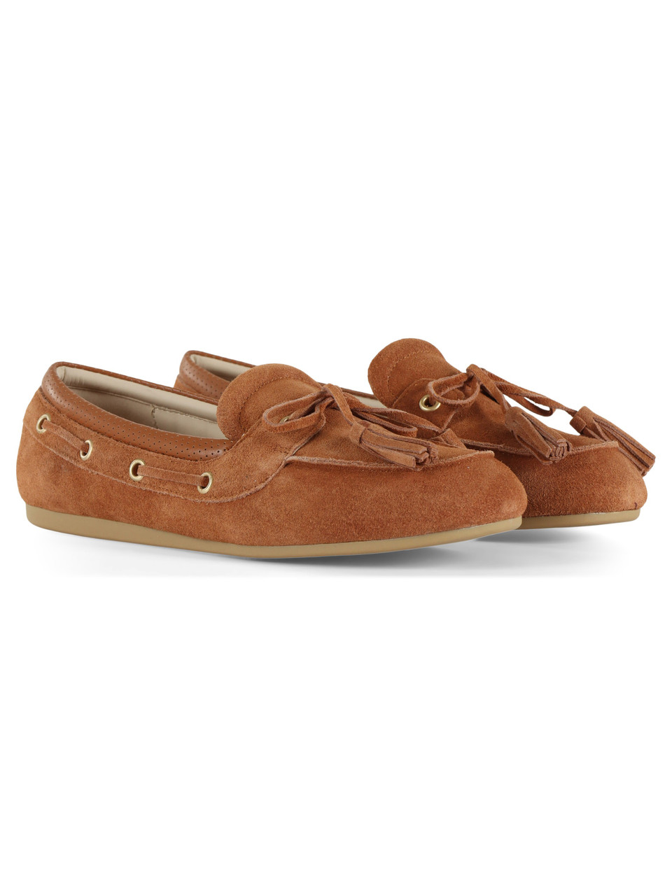 MARRONE CHIARO | Mocassini in suede SKIPPER 03