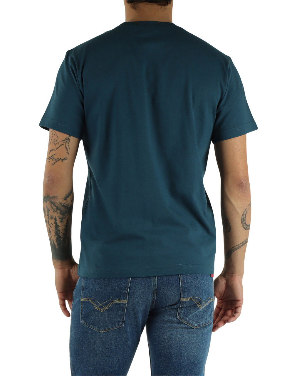 Ottanio | Baumwoll-T-Shirt mit Logo-Patch auf der Vorderseite