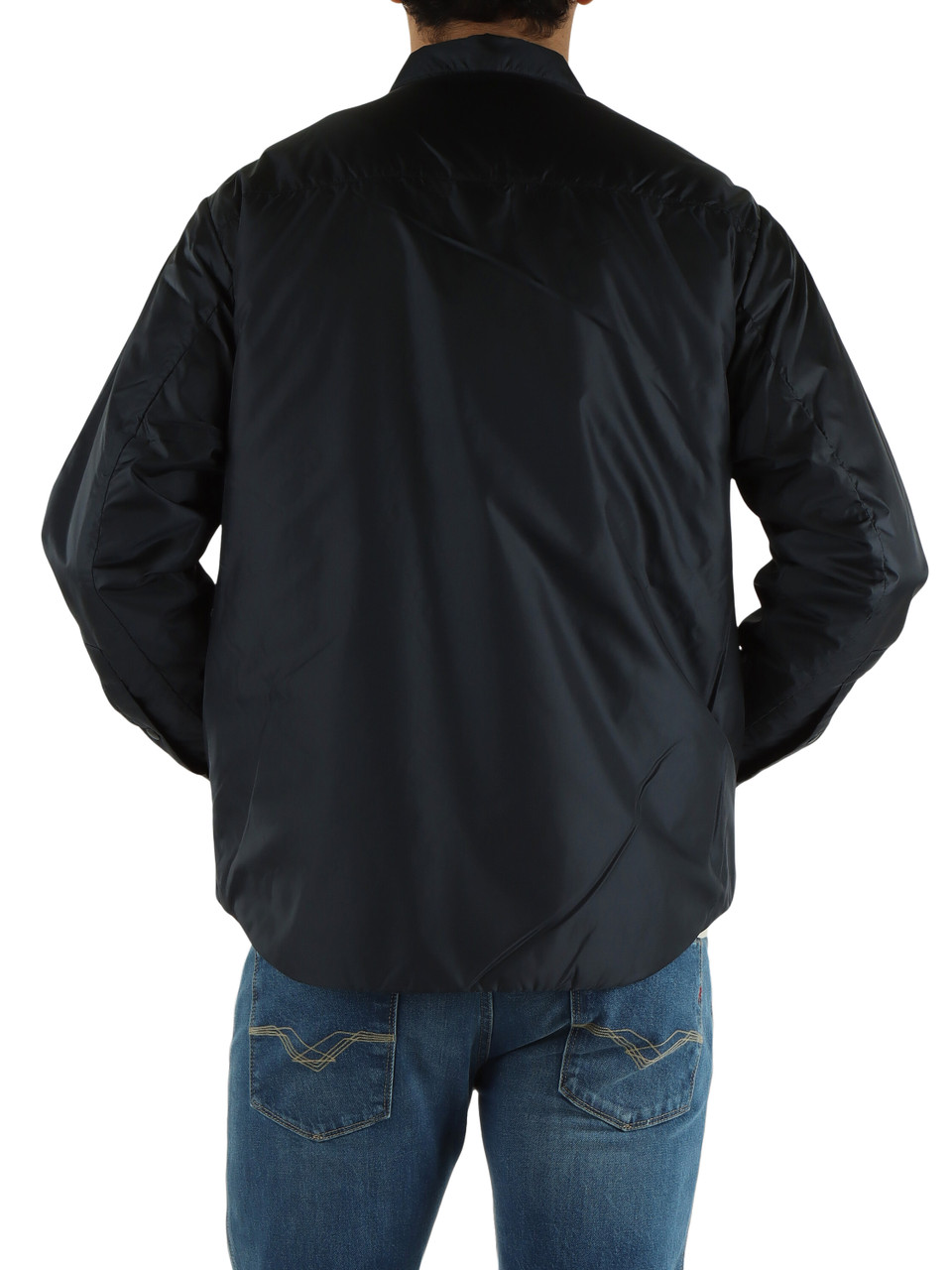 BLU SCURO | Overshirt in tessuto tecnico water repellent
