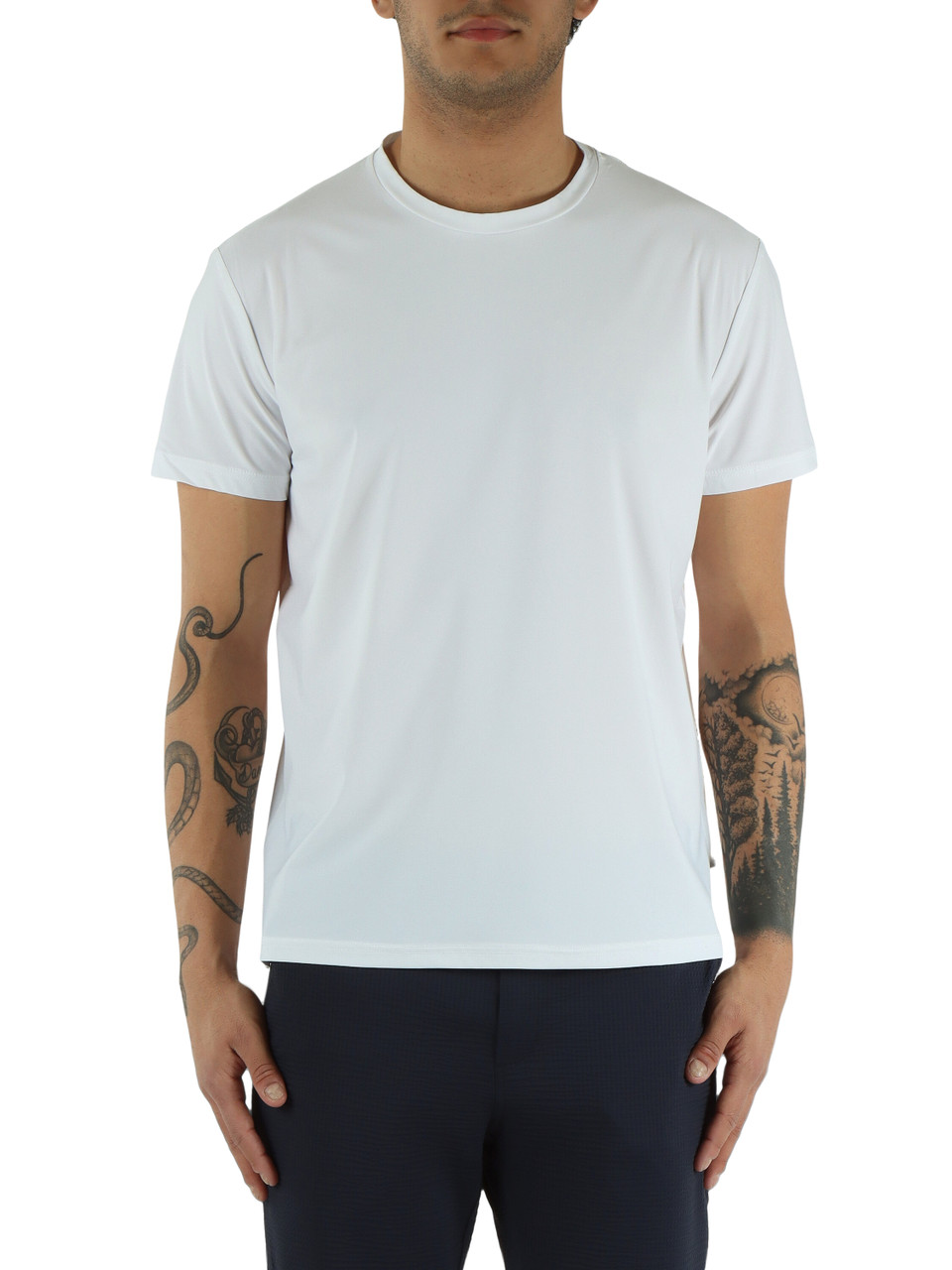 BIANCO | T-shirt in tessuto tecnico traspirante CYRIL BAIABLUE
