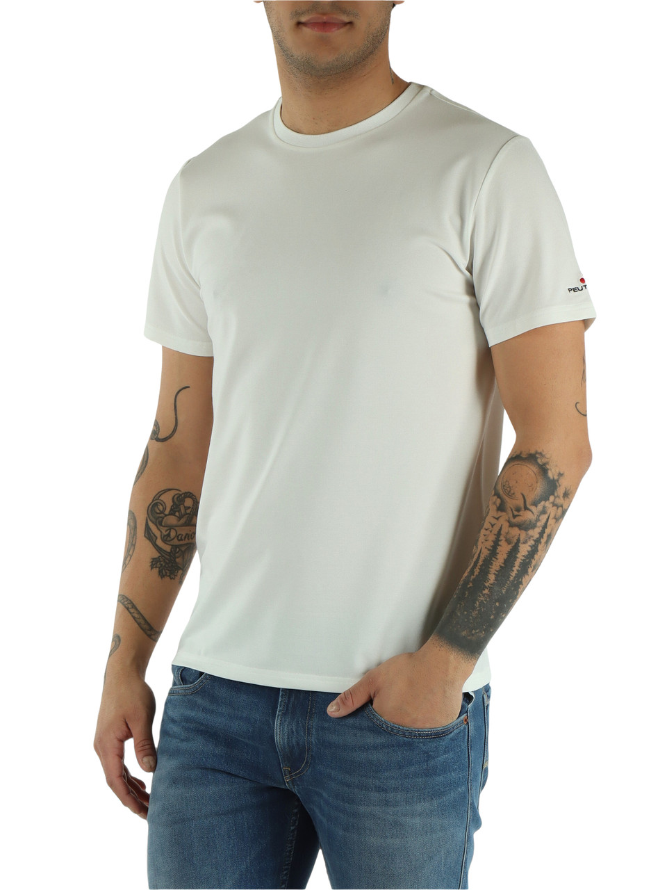 OFF WHITE | T-shirt in misto cotone e seta ZOLE 02