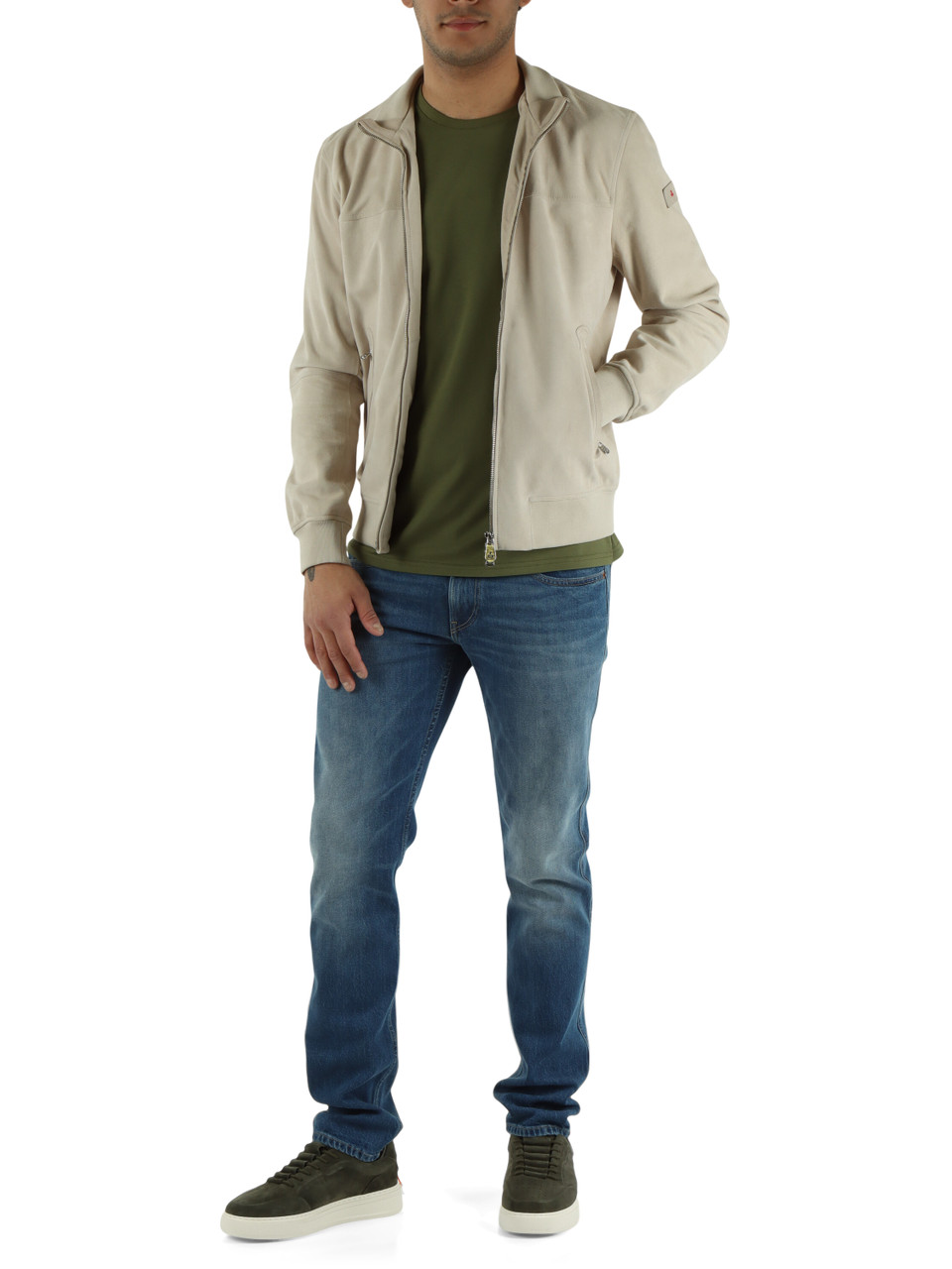 BEIGE | Giacca in pelle SANDS SUEDE PE 08