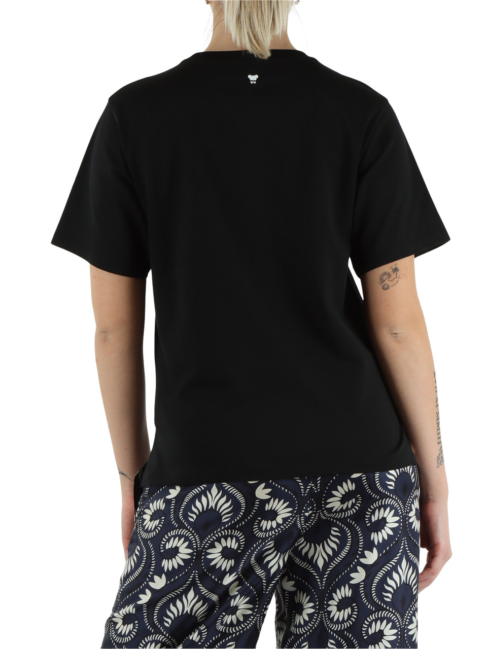 NERO | T-shirt in cotone AGILE con paillettes