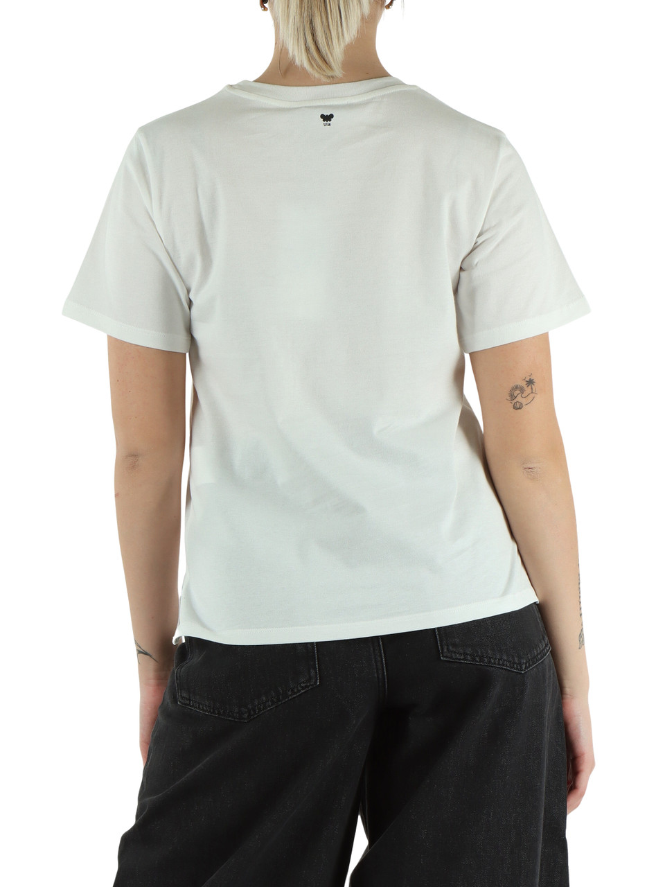 BIANCO/NERO | T-shirt in cotone TENUE