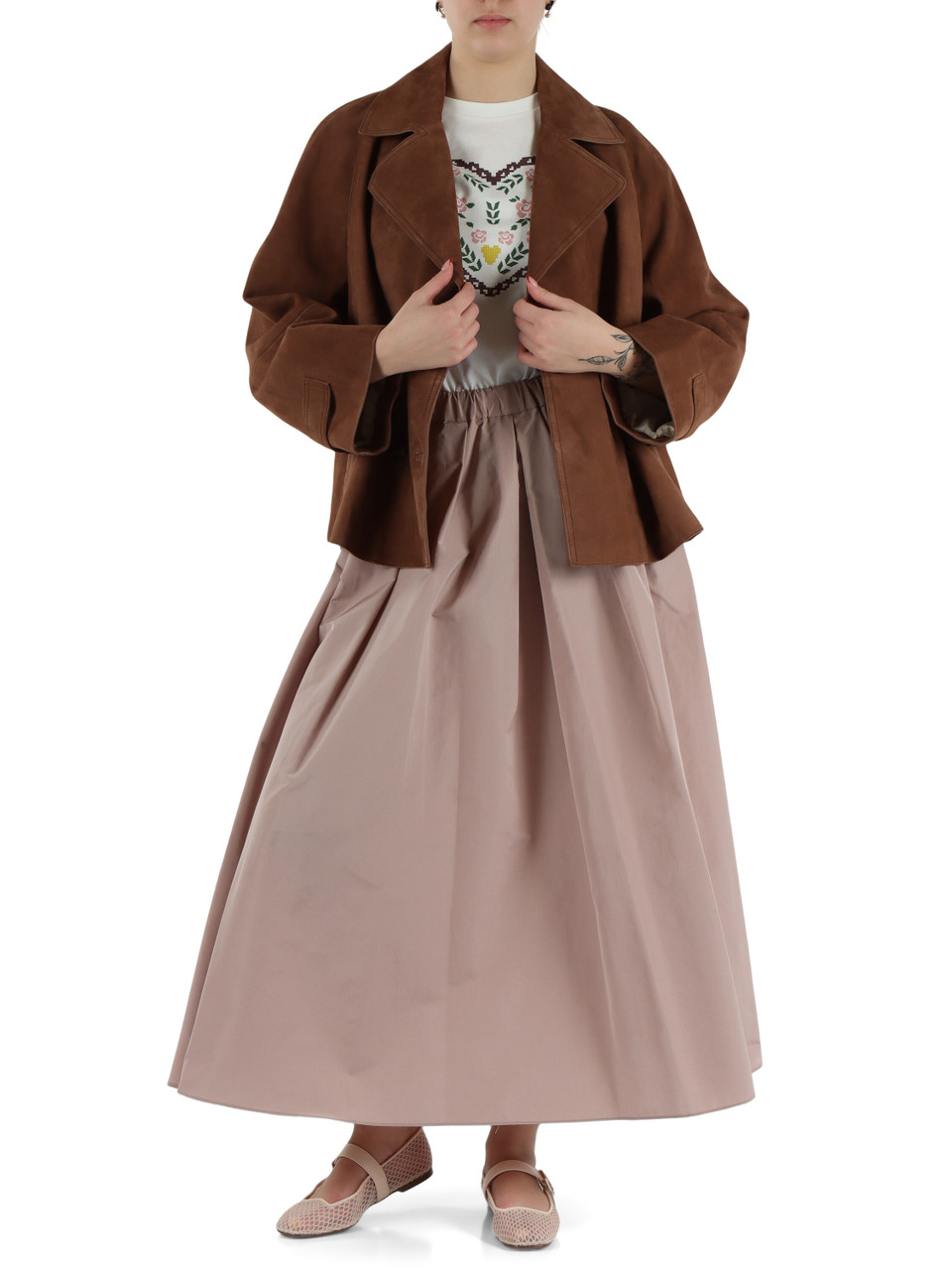 CUOIO | Giacca doppiopetto in suede SOSPIRO