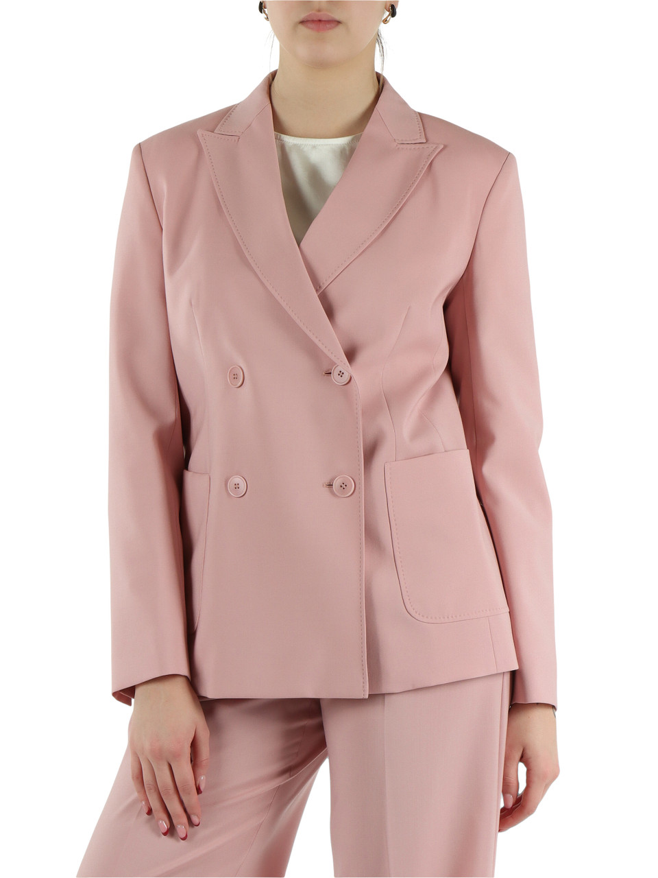 ROSA | Giacca doppiopetto in lana vergine ZINNIA