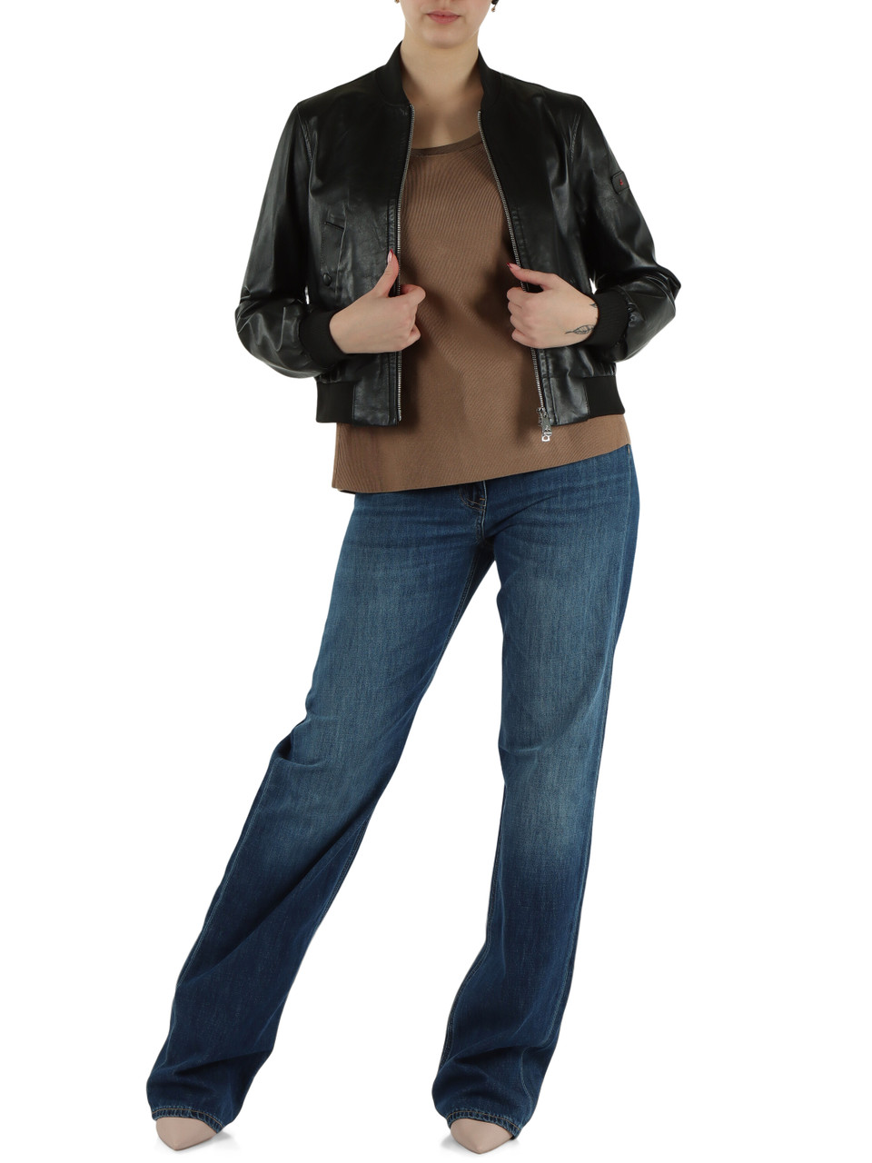 NERO | Giacca modello bomber CHOISYA LEATHER 01