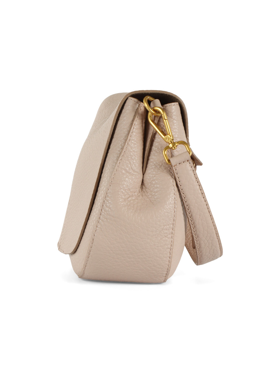 Puder | HELENA ROUND Medium Ledertasche