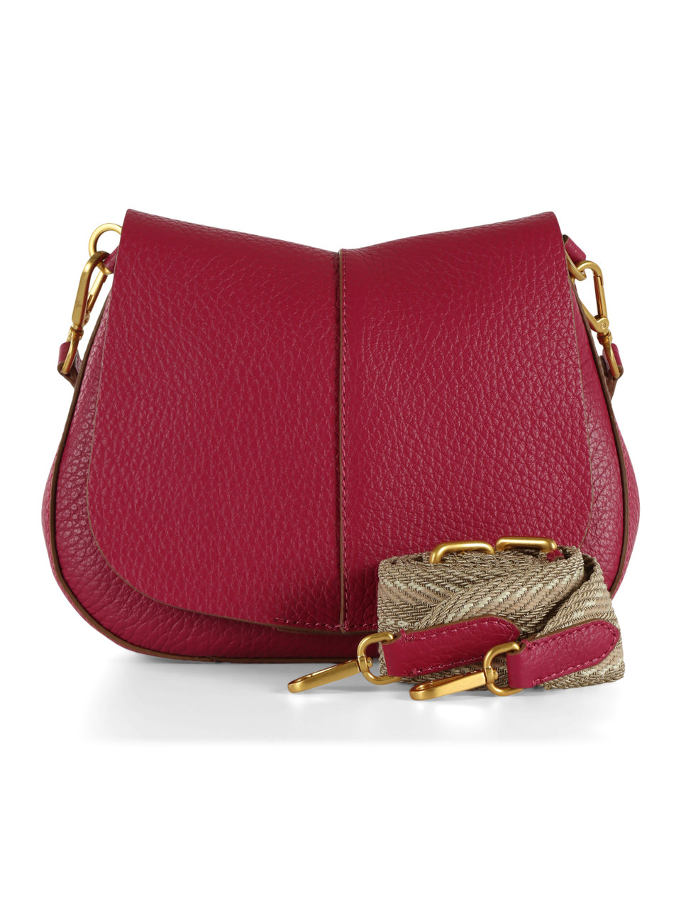 Alpenveilchen | HELENA ROUND Medium Ledertasche