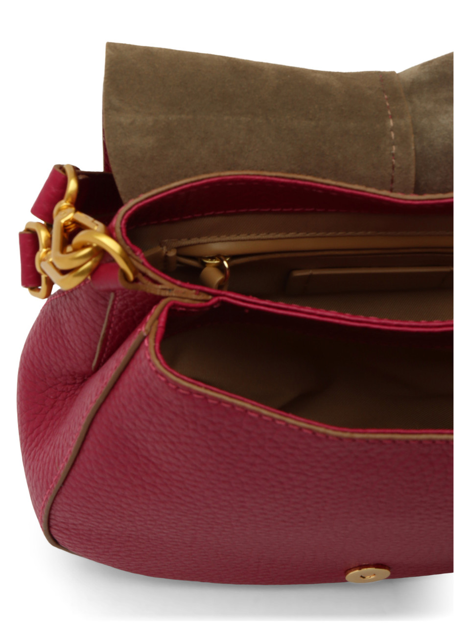 Alpenveilchen | HELENA ROUND Medium Ledertasche