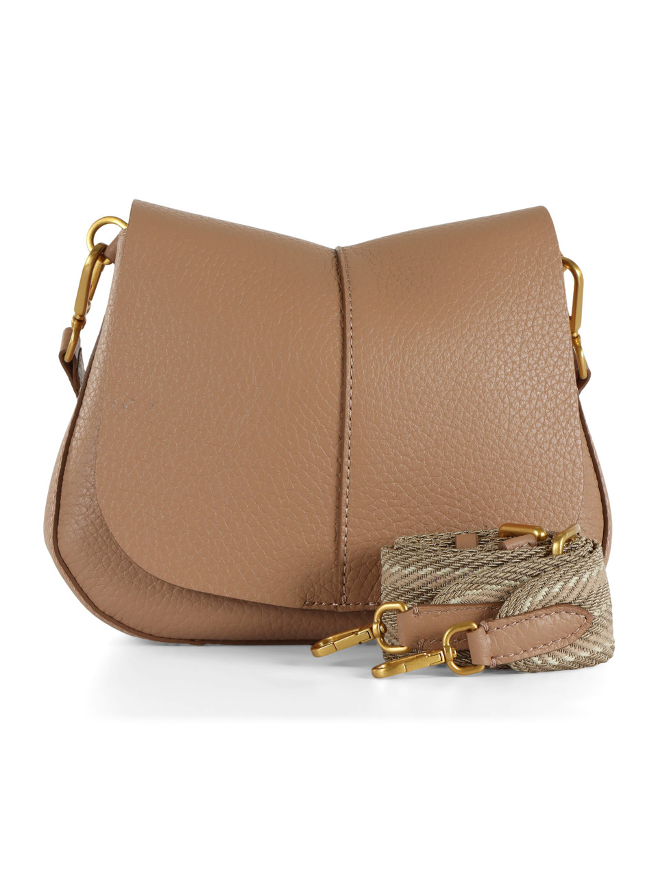 MARRONE CHIARO | Borsa in pelle HELENA ROUND Medium