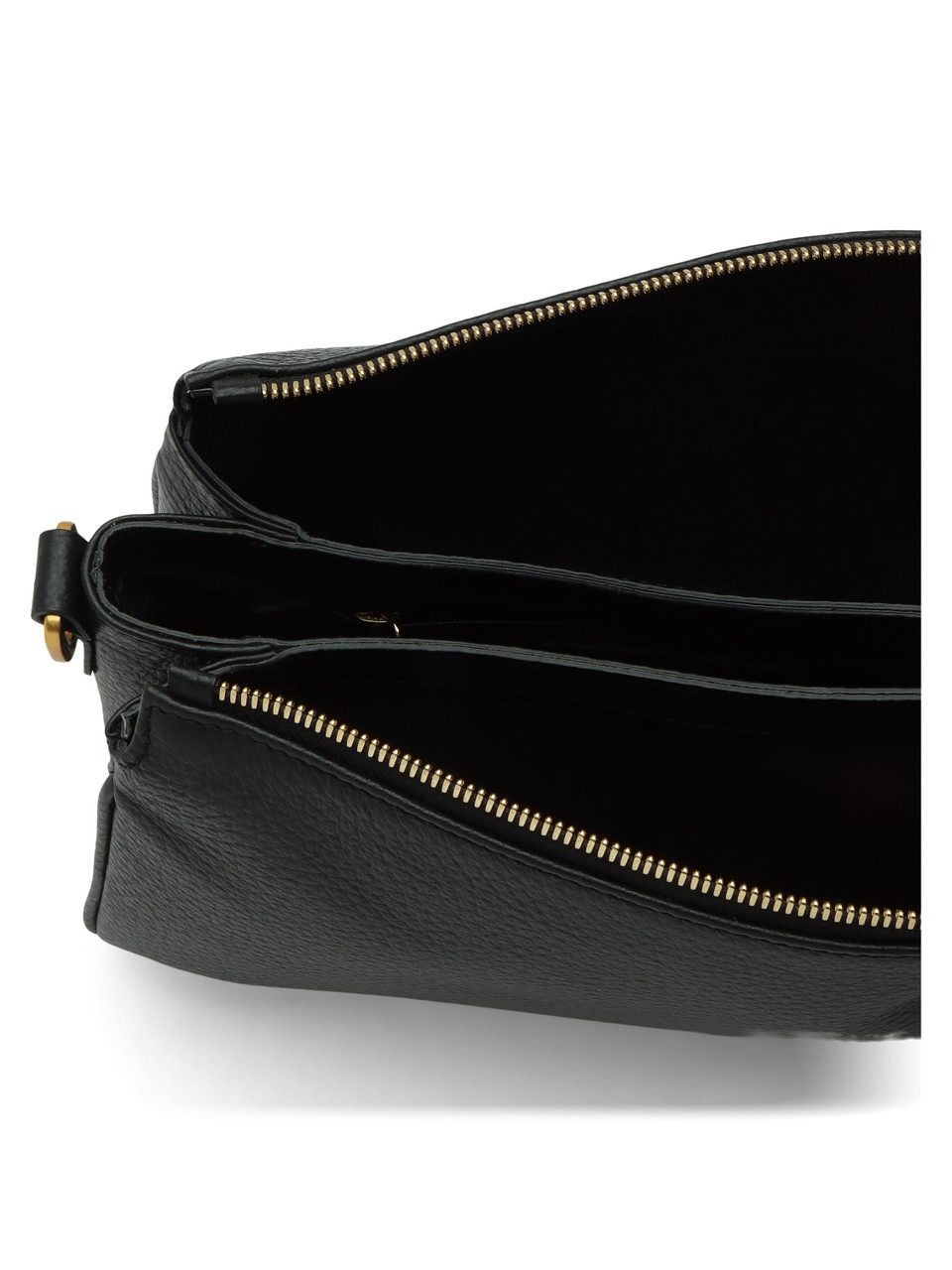 SCHWARZ | Schultertasche aus Leder BROOKE