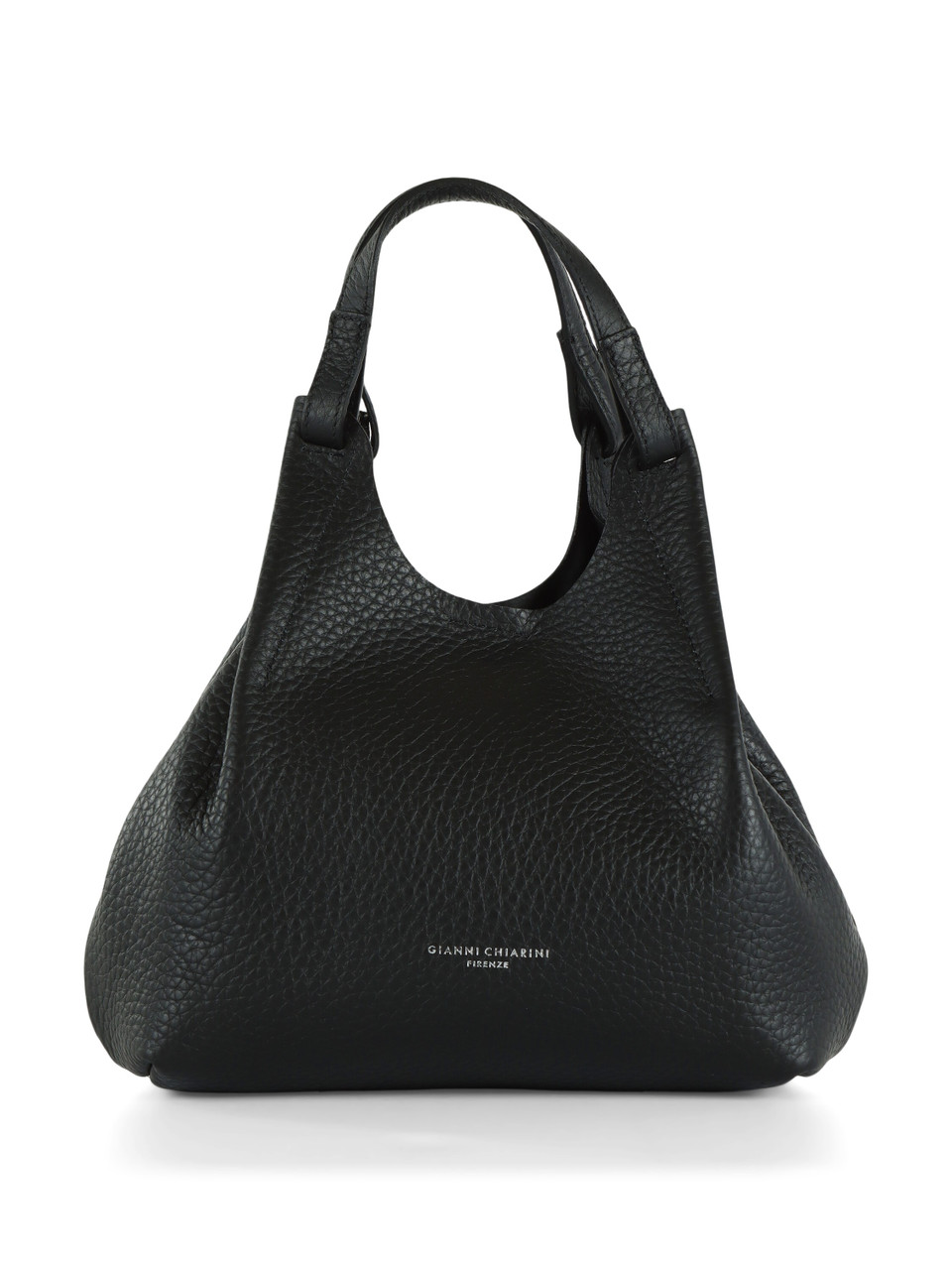 SCHWARZ | DUA Small Handtasche aus genarbtem Leder