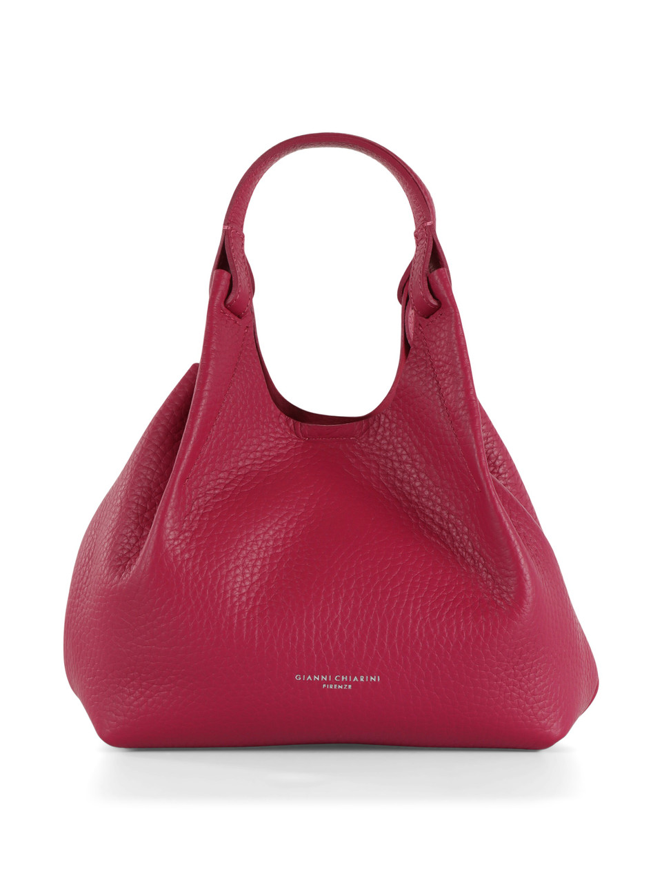 CICLAMINO | Borsa a mano in pelle martellata DUA Small