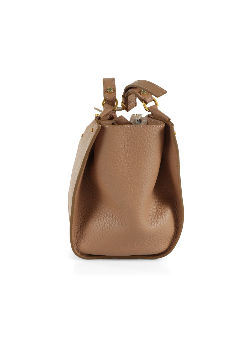 ARGILLA | Borsa a spalla in pelle martellata BLOOM