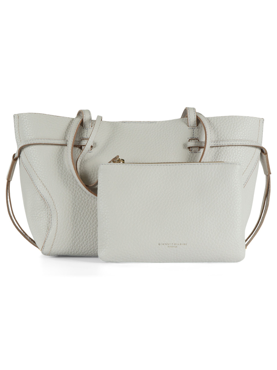 PANNA | Borsa shopping in pelle martellata VIOLETTE