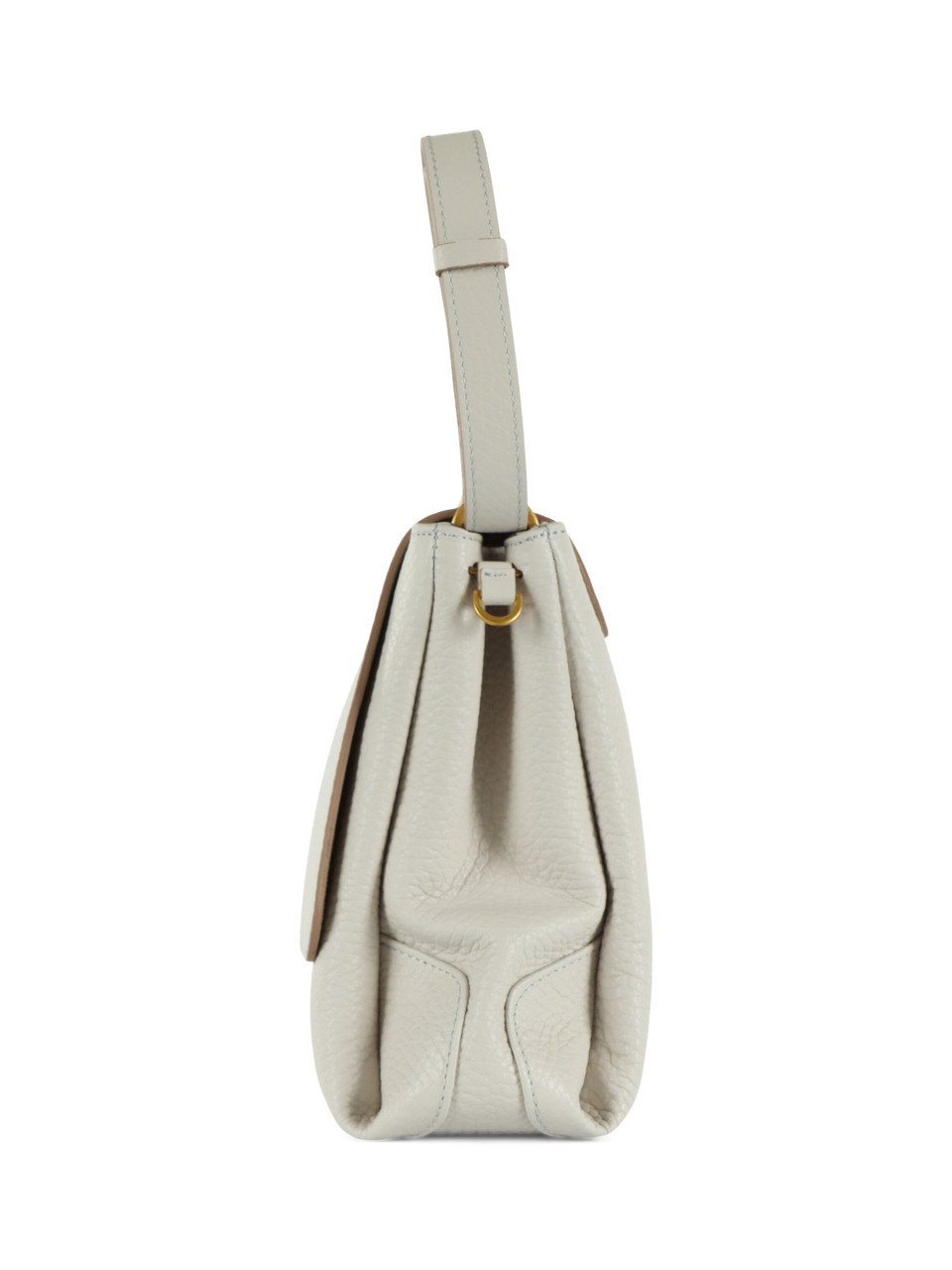 SAHNE | CECILE Medium Schultertasche aus genarbtem Leder