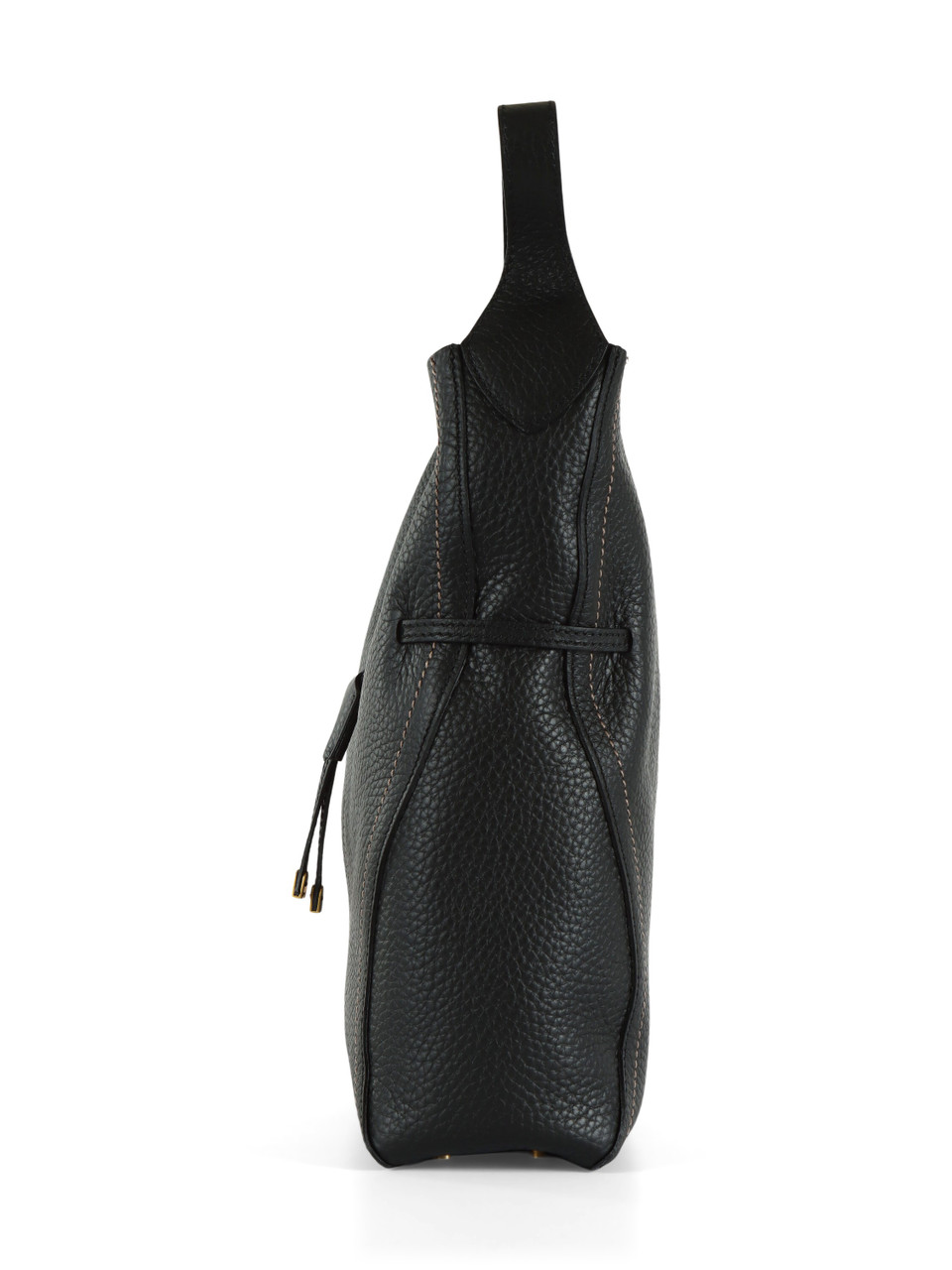 SCHWARZ | SIENNA Große Tasche aus genarbtem Leder