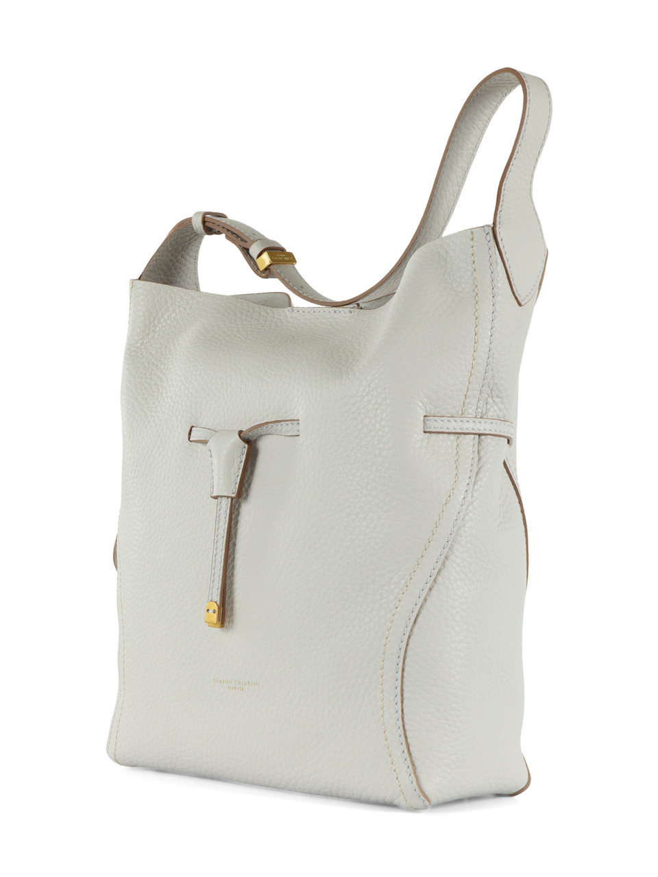 SAHNE | SIENNA Große Tasche aus genarbtem Leder