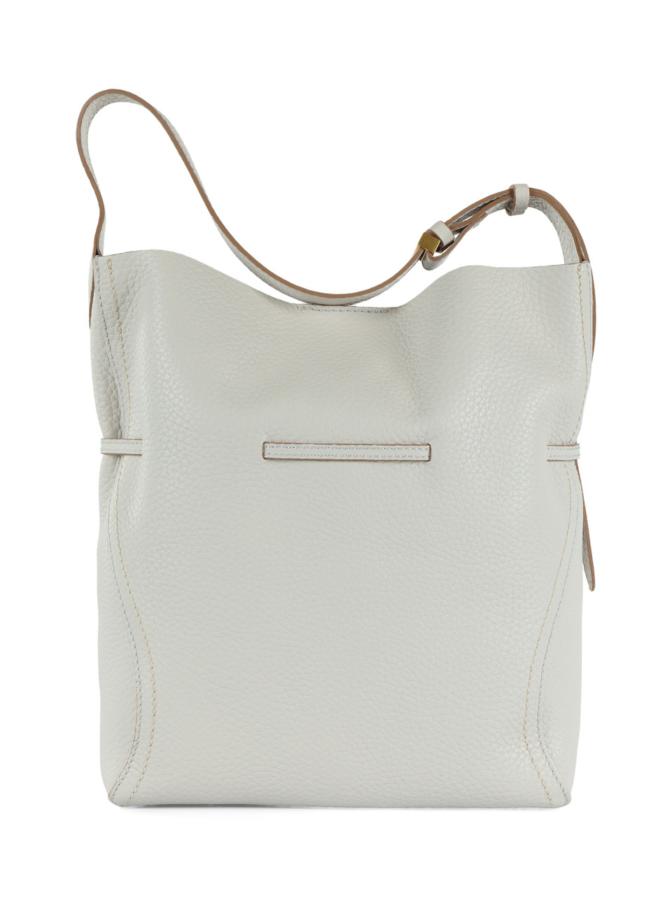 SAHNE | SIENNA Große Tasche aus genarbtem Leder