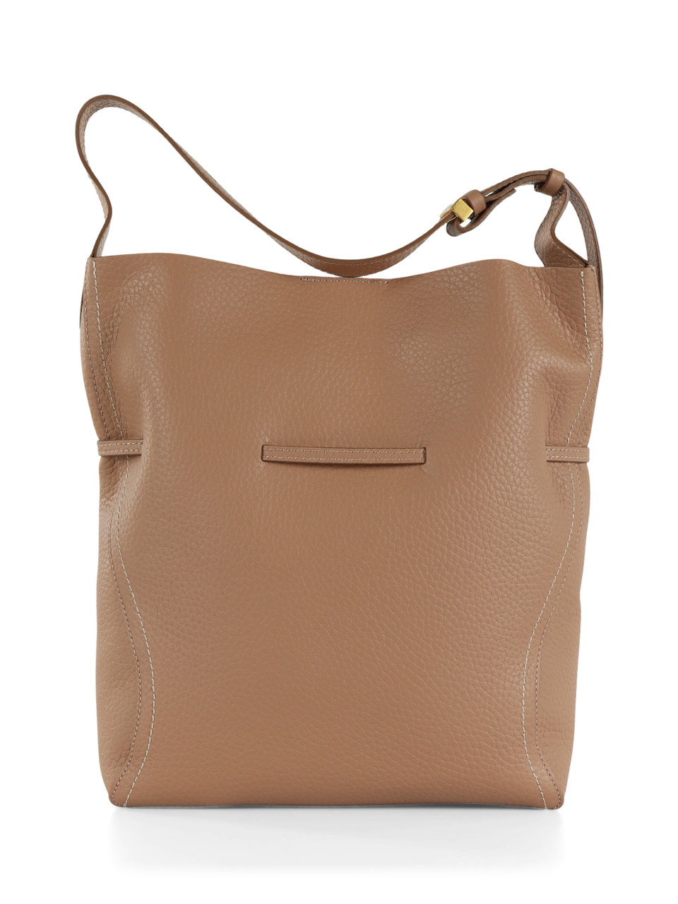 MARRONE CHIARO | Borsa in pelle martellata SIENNA Large