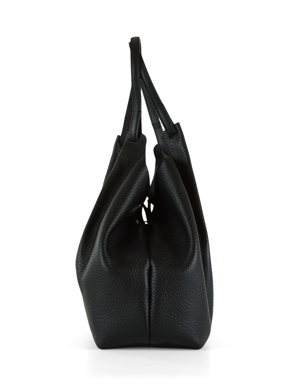 NERO | Borsa a spalla in pelle martellata DUA Large