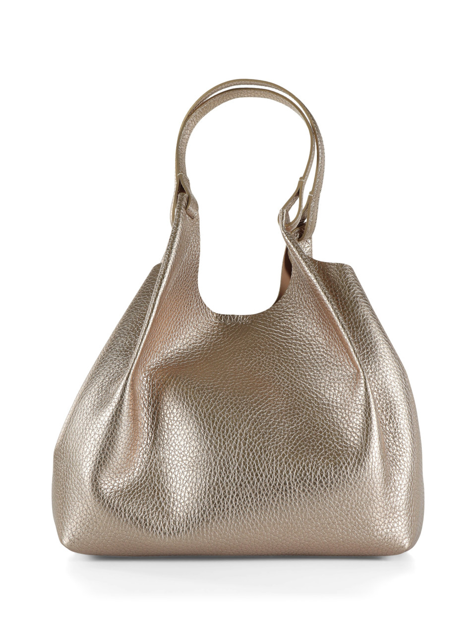 ORO | Borsa a spalla in pelle martellata DUA Large