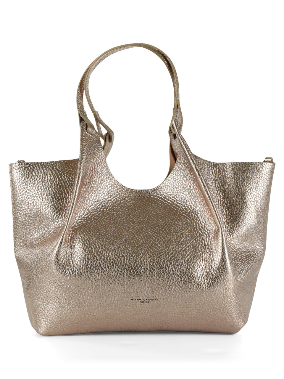 ORO | Borsa a spalla in pelle martellata DUA Large