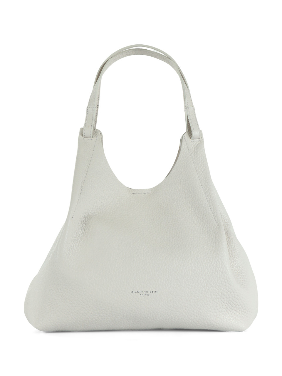 PANNA | Borsa a spalla in pelle martellata DUA Large