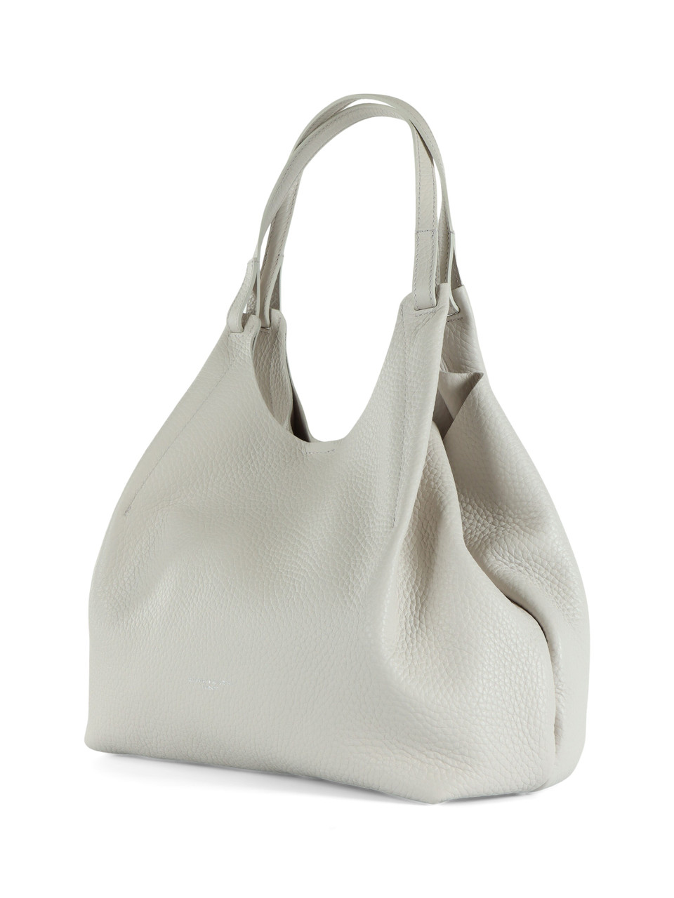 PANNA | Borsa a spalla in pelle martellata DUA Large