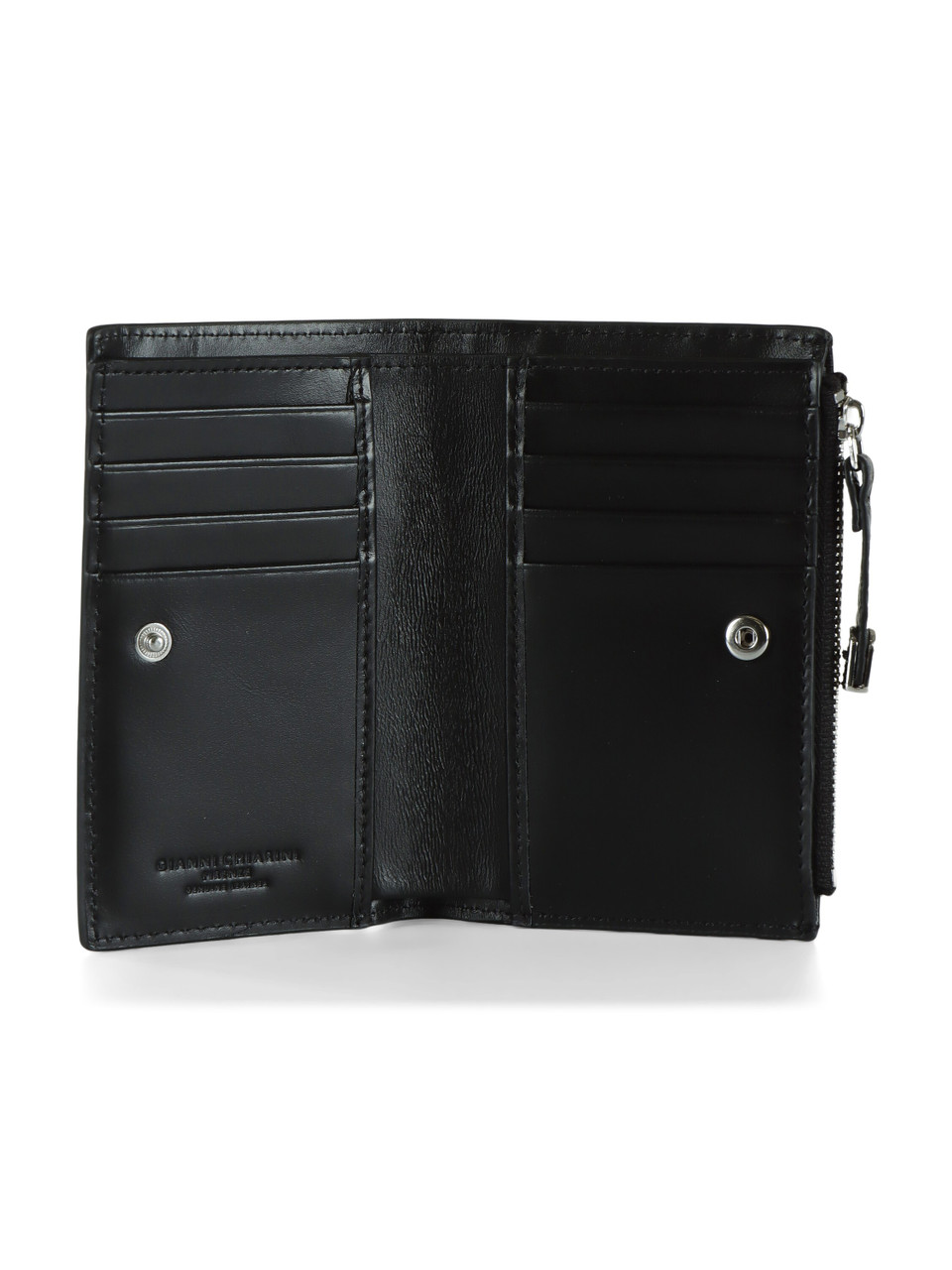 NERO | Portafoglio in pelle martellata con scritta logo