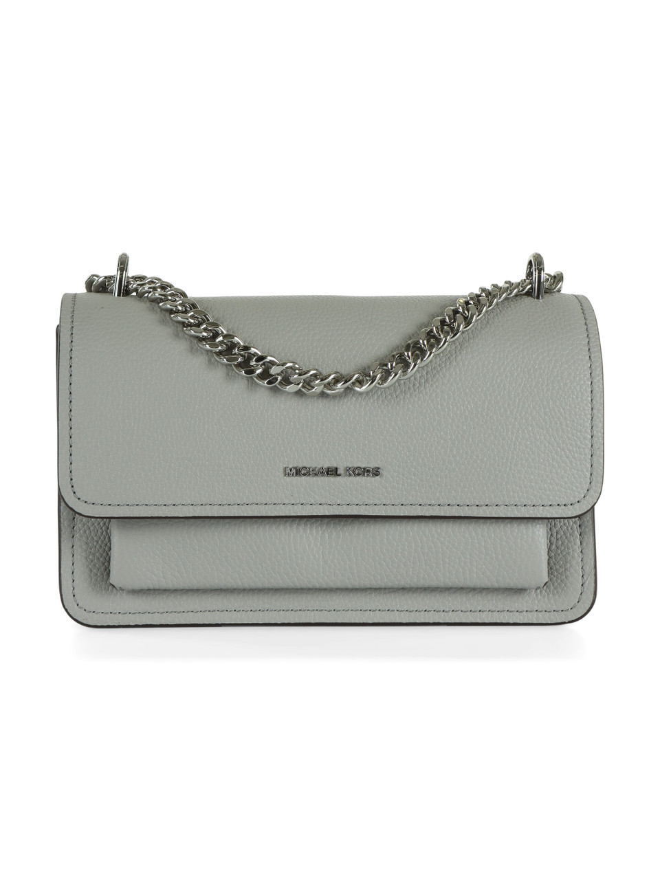 GRIGIO | Borsa a tracolla in pelle martellata CLAIRE Large