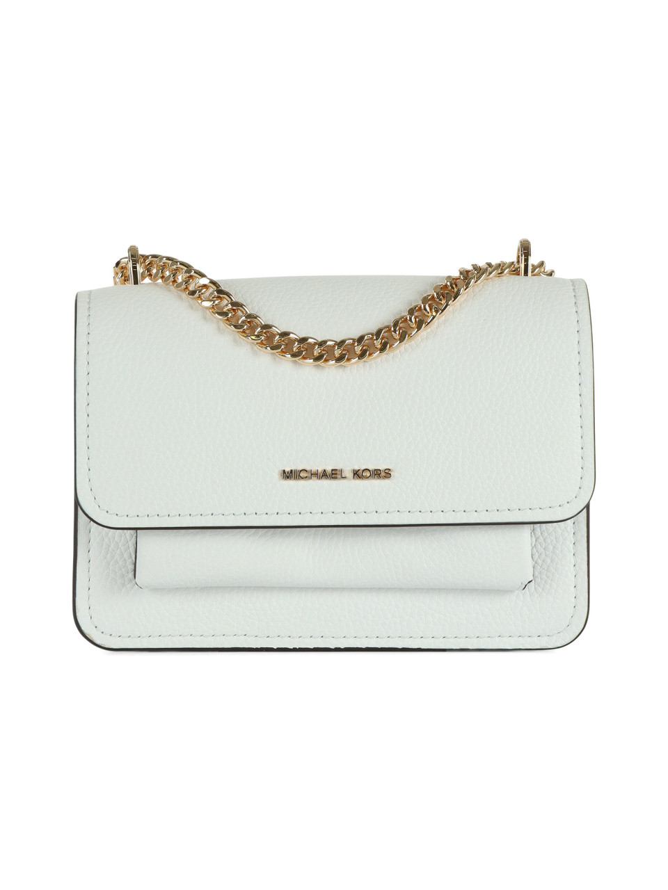 BIANCO | Borsa a tracolla in pelle martellata CLAIRE Small